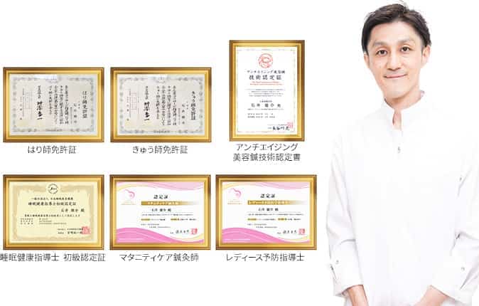 国家資格の他、睡眠や美容など健康に まつわる資格を数多く持つ院長が対応